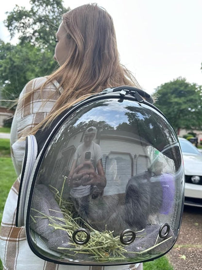 Guinea Pig Backpack, Space Capsule Bubble Window Small Animal Backpack - Image 7