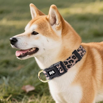 QQPETS Adjustable Soft Dog Collar: Print Flower Pink Multicolor Cute Patterns - Image 8