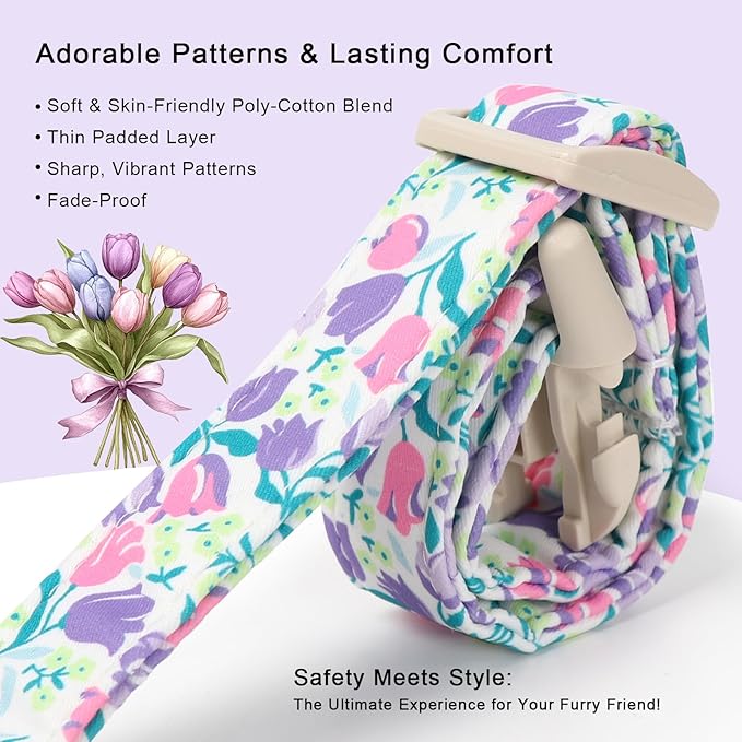 Floral Dog Collar for Small Dogs - Image 4