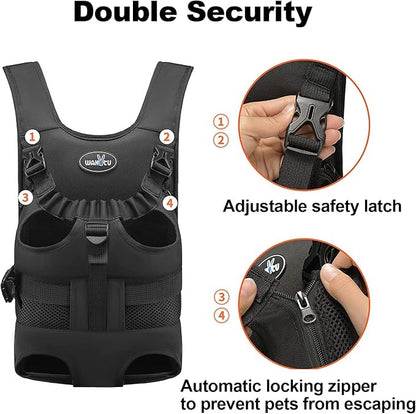 Dog Front Carrier Backpacks for Small Dogs, Legs Out Pet Carrier Sling Backpack - Image 4