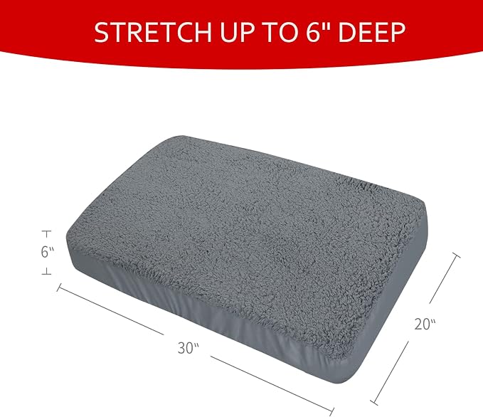 Moonsea Dog Bed Covers Soft Plush Replacement Washable, Waterproof Dog Bed - Image 6