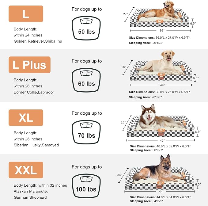 Large Dog Bed Orthopedic Washable: Beds Bolster XL Bed Large Big Dogs Egg Crate - Image 7