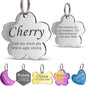 Anavia Personalized Pet ID Tags, Stainless Steel Glossy Laser Engraved Dog Cat by Anavia
