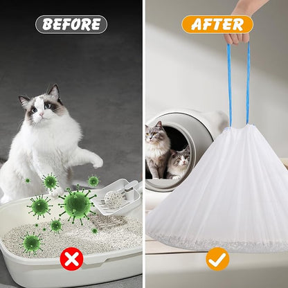60 Pack Cat Litter Bags Compatible - Image 5