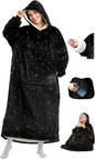 Mewaii Wearable Blanket Hoodie for Adults, Warm Sherpa & Soft Flannel Long by Mewaii