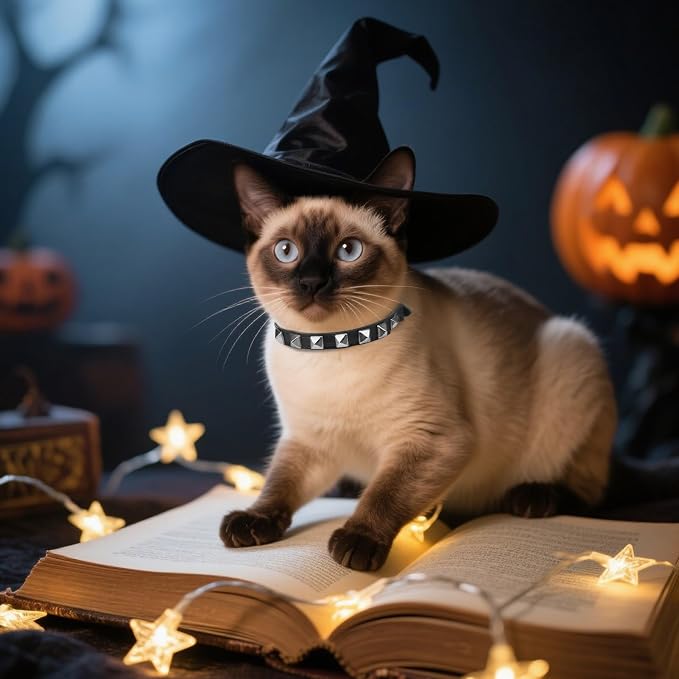 EXPAWLORER Halloween Leather Cat Collar - Image 7