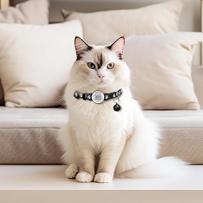 2 Pack Smart Safety Breakaway Cat Collar | QR Code Tag Stores All Vital Info - Image 5