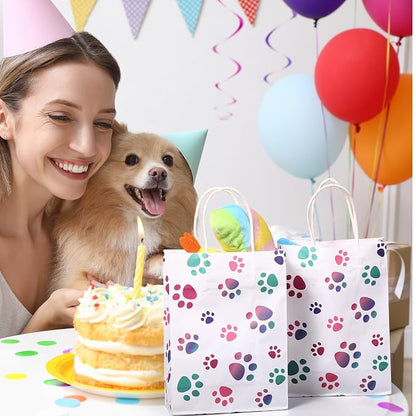 Blulu 20 Pcs Puppy Dog Paw Gift Bags - Image 6