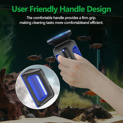 Aquarium Magnet Glass Cleaner, Double-Sided Detachable & Floating Algae Scraper - Image 6