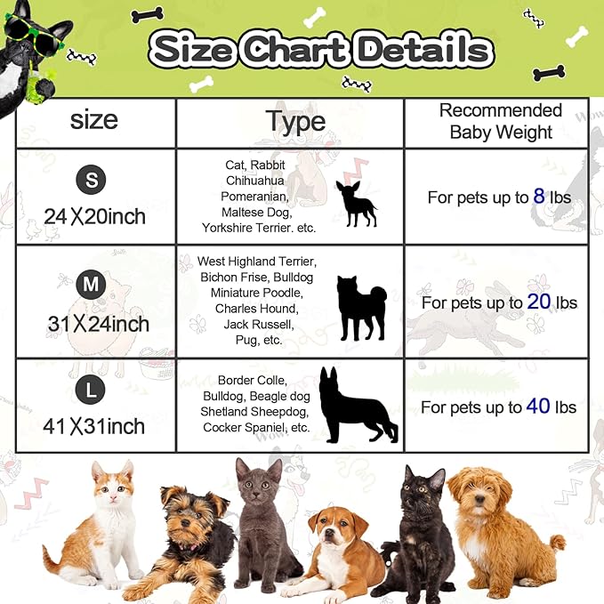 Rezutan 1 Pack 3 Dog Blanket for Large Dogs, 41x31 inch for Medium Soft Fluffy - Image 6
