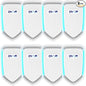 8Pack Air Ionizer for Home Negative Ion Air Purifier Plug In, Mini Filterless by QWUE