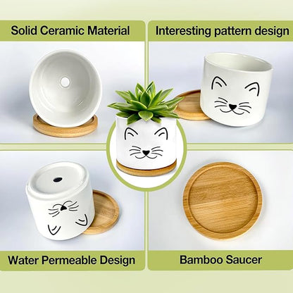 Window Garden Cat Planter Pots, Cat Gifts - Image 3