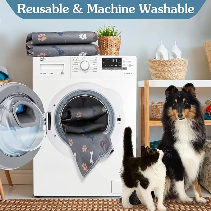 Washable Pee Pads for Dogs Large 36" x 72" 2-Pack Reusable Puppy Pads Pet - Image 4