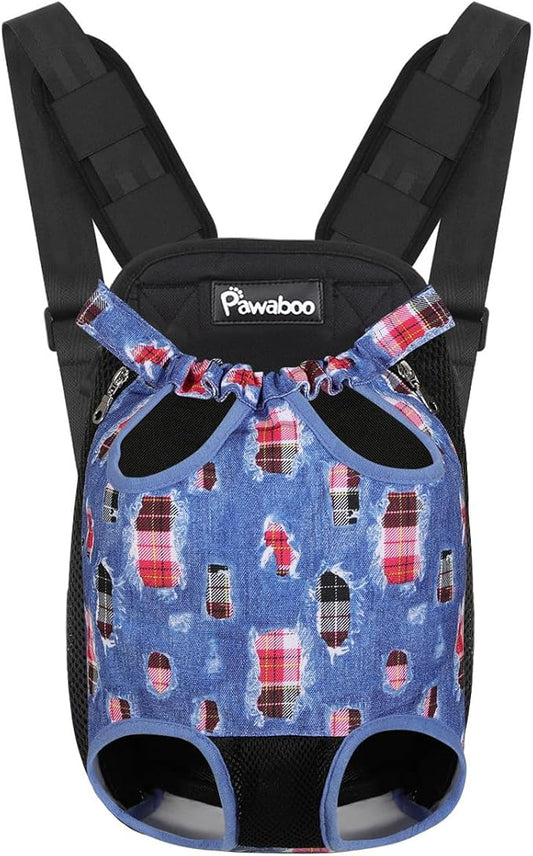 Pawaboo Pet Carrier Backpack, Adjustable Pet Front Cat Dog Purse Carrier by Pawaboo