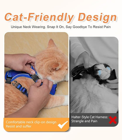 Halypet Cat Harness and Leash Set Escape Proof Soft Adjustable Cat Leash - Image 6