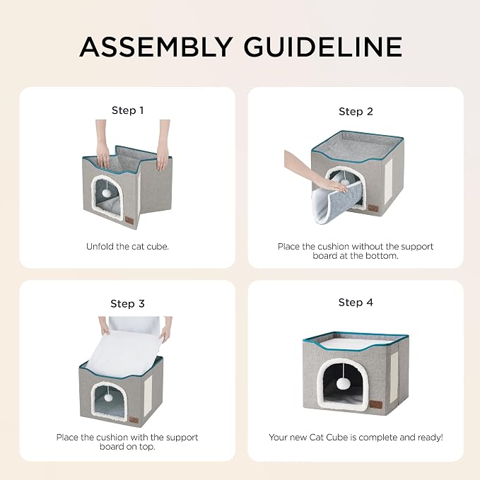 Bedsure Cat Beds for Indoor Cats - Image 4