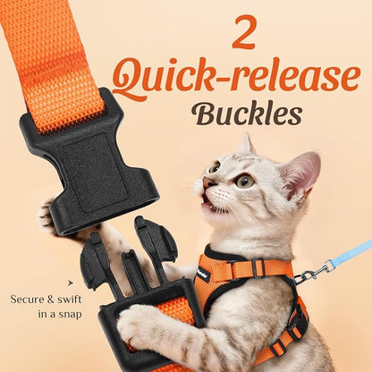 Dooradar Cat Harness and Leash Set, Escape Proof Safe Adjustable Kitten Vest - Image 5