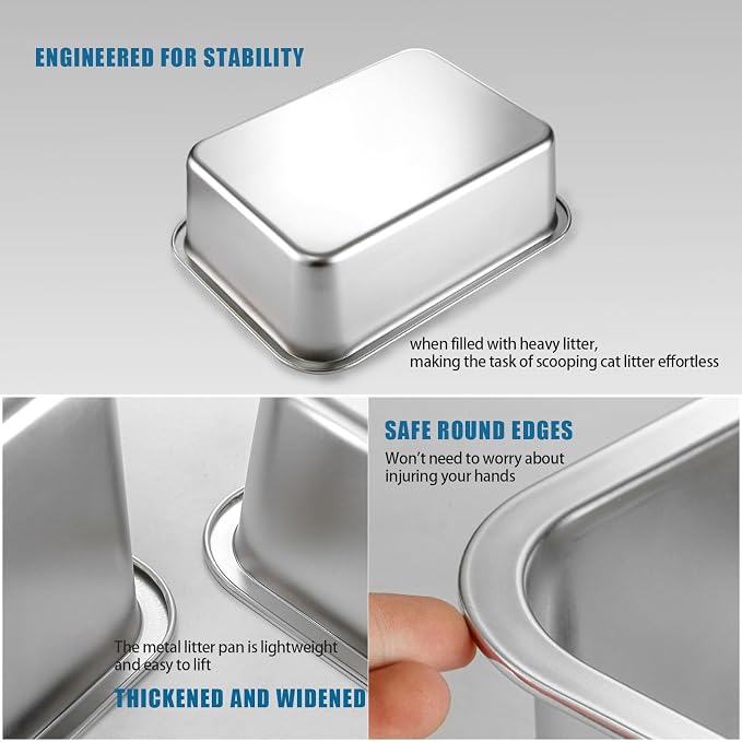 Stainless Steel Cat Litter Box - Image 4