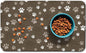 Dog Food Mat, Absorbent Water Bowl Mats Cat Pet Feeding Placemats Brown 16 * 24 by Zoeeya