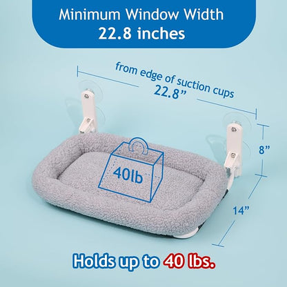 Zakkart Foldable Cat Hammock for Window - Image 4