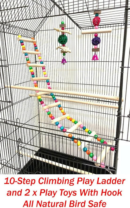 38-Inch Double Roof Top Large Flight Bird Cage - Image 3
