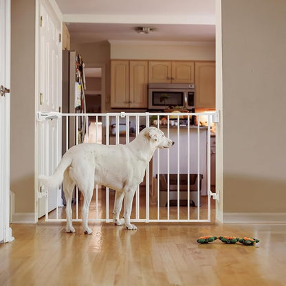 Babelio 31.5-55" No Bottom Bar Baby Gate Extra Wide, 2-in-1 Auto Close Dog Gate - Image 8