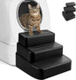 Adjustable 3 Steps Litter Box Ramp, Litter Box Step by Bartuke