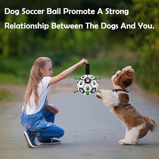Dog Toys Soccer Ball, Interactive Dog Toys - Image 5