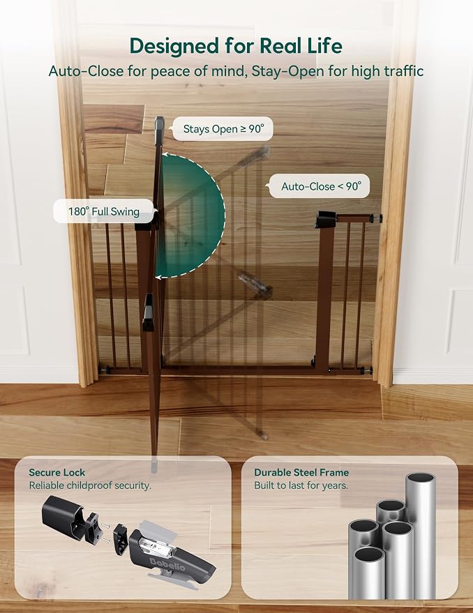Babelio 29-55" Extra Wide Baby Gate - Image 5