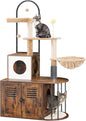 HOOBRO Cat Tree with Litter Box Enclosure, All-in-One 31.5" Cat Tower with by HOOBRO