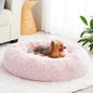 WNPETHOME Calming Dog Bed Cat Bed Donut, Faux Fur Pet Bed Self-Warming Donut by WNPETHOMEPETSHOME