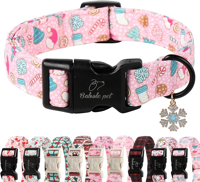 Christmas Dog Collar for Small Dogs by Babolepet