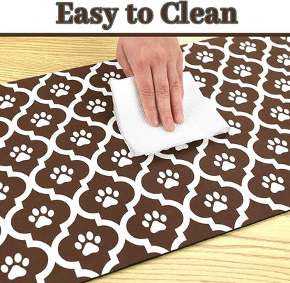 Dog Food Mat 17X30 Inch Pet Feeding Absorbent Mats - Image 6