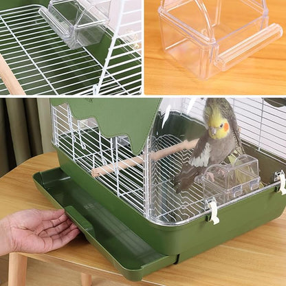 Portable Bird Cage, Bird Travel Carrier - Image 7