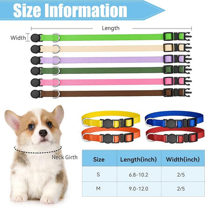 16 PCS Puppy Collars for Small Puppies, Safety Buckle Puppy Collars for Litter - Image 5