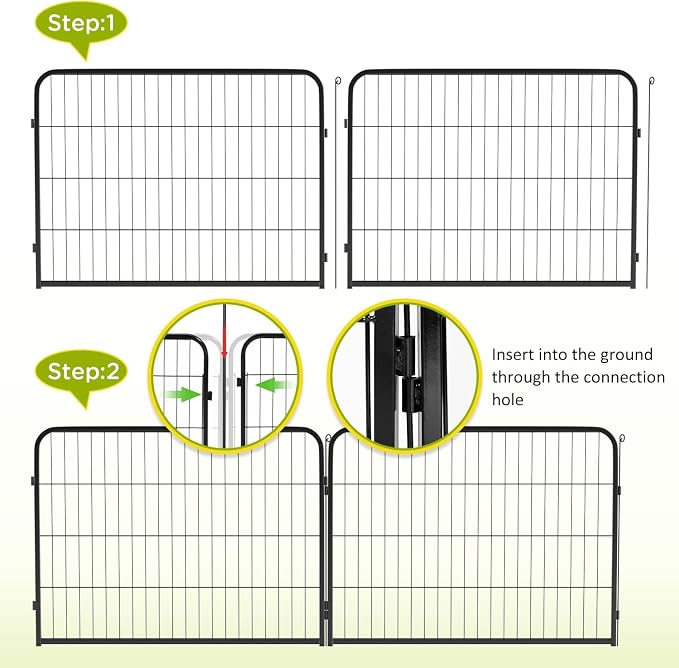 BestPet | Dog Playpen | 24 Inch, 12 Panels | Heavy Duty Metal Pet Exercise Pen - Image 5