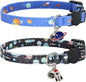 Cat Collar Breakaway, 2 Pack Cotton Cats Collars by Giecooh
