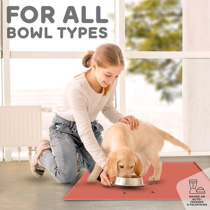 Dog Food Mat - 24x15 Raised Edges Dogs Mat - Image 6