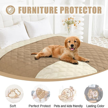Smiry Waterproof Dog Bed Cover Blanket 52x82, Soft Reversible Pet Blanket - Image 8