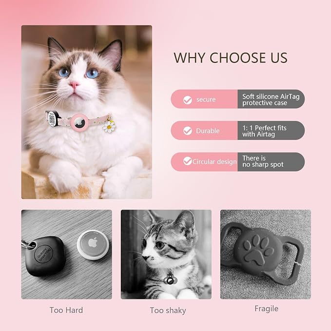 QR Code AirTag Cat Collar Breakaway Reflective - Image 8