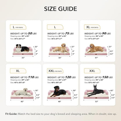 Orthopedic XXL Dog Beds, Waterproof Egg Crate Foam Big Pet Bed - Image 5