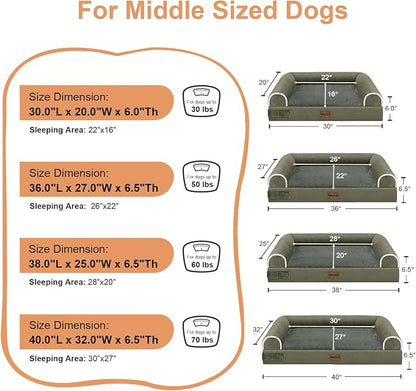 Medium Large Dog Bed Orthopedic Washable: Beds Bolster Medium Large Sized Dog - Image 6