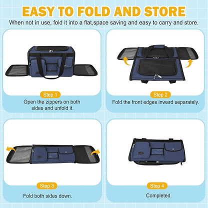 HUANLANG Cat Carrier Airline Approved, Soft-Sided Dog Carriers - Image 9
