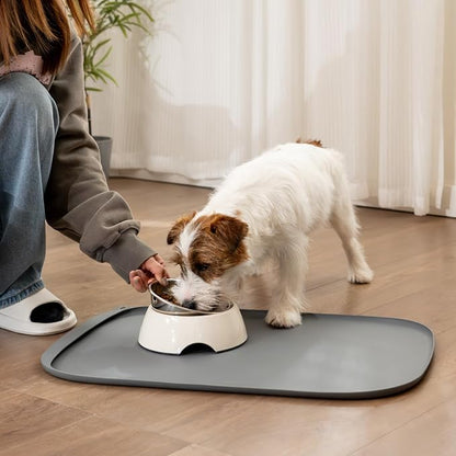 Silicone Dog Food Mat with Side Pocket & Hook Hole, Soft Raised Edges, Easy - Image 9