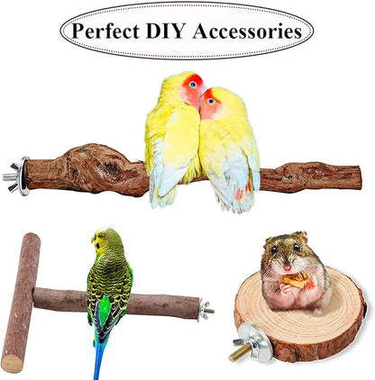 12 Sets Bird Cage Screws Bird Perch Stand Platform Accessories 24 Washers 12 - Image 5