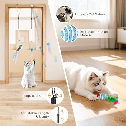 HONGDDY Interactive Bird Simulation Cat Toys，4 in 1 Cat Toys - Image 3