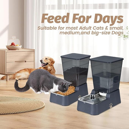 Automatic 5.4L/1.4Gal Pet Waterer, Automatic Dog Water Dispenser Gravity - Image 2