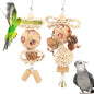 Wontee Bird Toys Colorful Shredding Crinkles Foraging Toys Natural Sola Ball by Wontee
