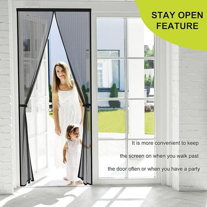 Magnetic Screen Door -Fit for Door Size:32x78 Inch, Screen Door Size - Image 3