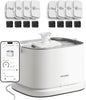 PETLIBRO Upgrade Cat Water Fountain + 8 Packs Filters, Dockstream 2 Smart App by PETLIBRO